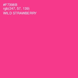 #F7398B - Wild Strawberry Color Image