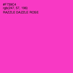 #F739C4 - Razzle Dazzle Rose Color Image
