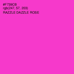 #F739CB - Razzle Dazzle Rose Color Image