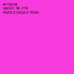 #F73ADB - Razzle Dazzle Rose Color Image