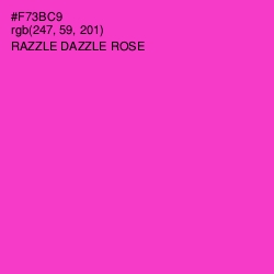 #F73BC9 - Razzle Dazzle Rose Color Image