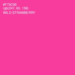 #F73C9E - Wild Strawberry Color Image