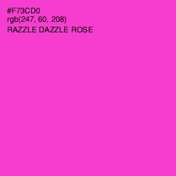 #F73CD0 - Razzle Dazzle Rose Color Image