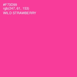 #F73D99 - Wild Strawberry Color Image