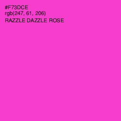 #F73DCE - Razzle Dazzle Rose Color Image