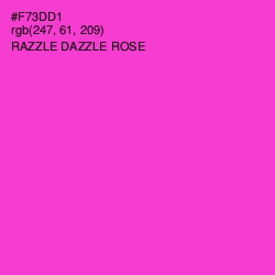 #F73DD1 - Razzle Dazzle Rose Color Image