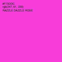 #F73DDC - Razzle Dazzle Rose Color Image