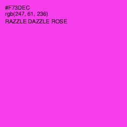 #F73DEC - Razzle Dazzle Rose Color Image