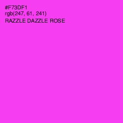 #F73DF1 - Razzle Dazzle Rose Color Image