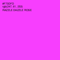 #F73DFD - Razzle Dazzle Rose Color Image