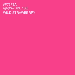 #F73F8A - Wild Strawberry Color Image