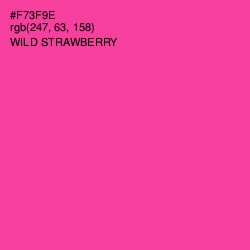 #F73F9E - Wild Strawberry Color Image