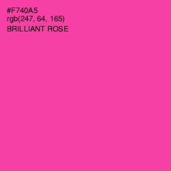 #F740A5 - Brilliant Rose Color Image