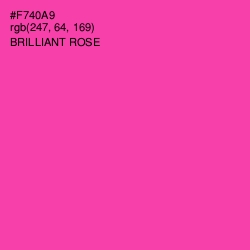 #F740A9 - Brilliant Rose Color Image