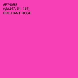 #F740B5 - Brilliant Rose Color Image