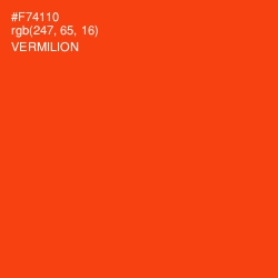 #F74110 - Vermilion Color Image