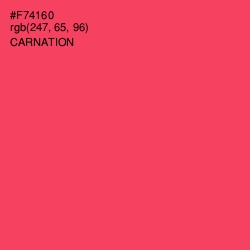 #F74160 - Carnation Color Image