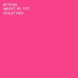 #F74189 - Violet Red Color Image