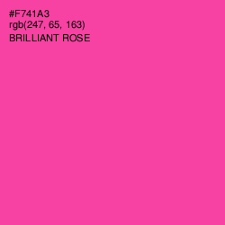 #F741A3 - Brilliant Rose Color Image