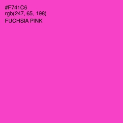 #F741C6 - Fuchsia Pink Color Image