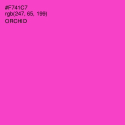 #F741C7 - Orchid Color Image