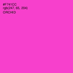 #F741CC - Orchid Color Image