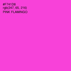 #F741D8 - Pink Flamingo Color Image