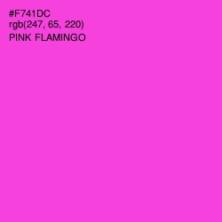 #F741DC - Pink Flamingo Color Image