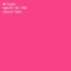 #F74285 - Violet Red Color Image