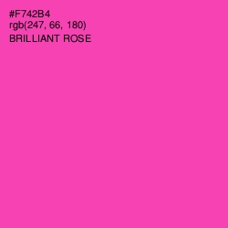 #F742B4 - Brilliant Rose Color Image