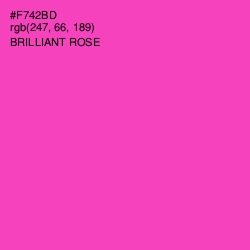 #F742BD - Brilliant Rose Color Image