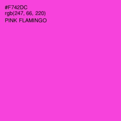 #F742DC - Pink Flamingo Color Image