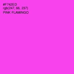 #F742ED - Pink Flamingo Color Image