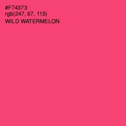 #F74373 - Wild Watermelon Color Image