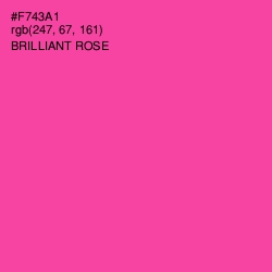 #F743A1 - Brilliant Rose Color Image