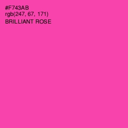 #F743AB - Brilliant Rose Color Image