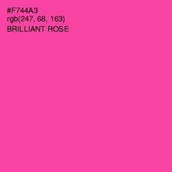 #F744A3 - Brilliant Rose Color Image