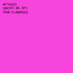 #F744DD - Pink Flamingo Color Image