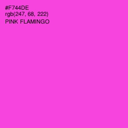 #F744DE - Pink Flamingo Color Image