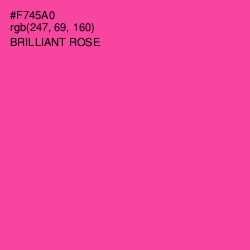 #F745A0 - Brilliant Rose Color Image