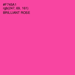 #F745A1 - Brilliant Rose Color Image