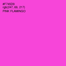 #F745D9 - Pink Flamingo Color Image