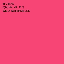 #F74675 - Wild Watermelon Color Image