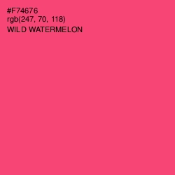 #F74676 - Wild Watermelon Color Image