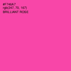 #F746A7 - Brilliant Rose Color Image