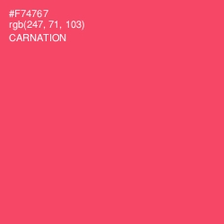 #F74767 - Carnation Color Image