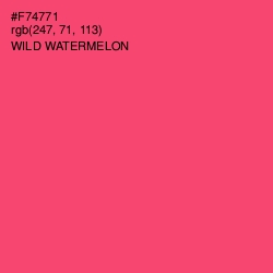 #F74771 - Wild Watermelon Color Image