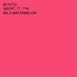 #F74772 - Wild Watermelon Color Image