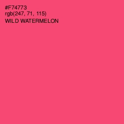 #F74773 - Wild Watermelon Color Image