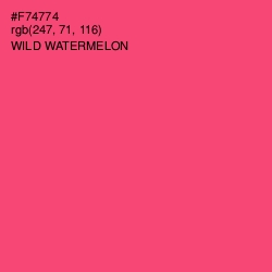 #F74774 - Wild Watermelon Color Image